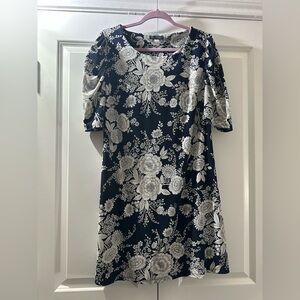 Tommy Hilfiger Blue and White Floral Mini Dress